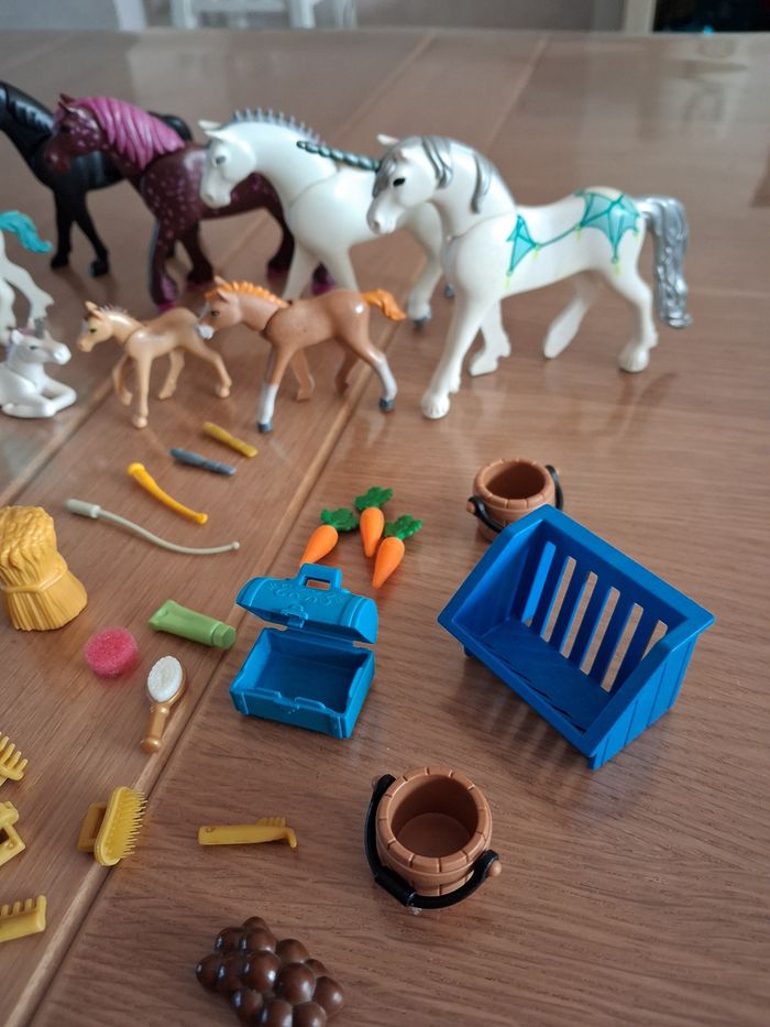 Lot de chevaux et poulains playmobil - photo numéro 2