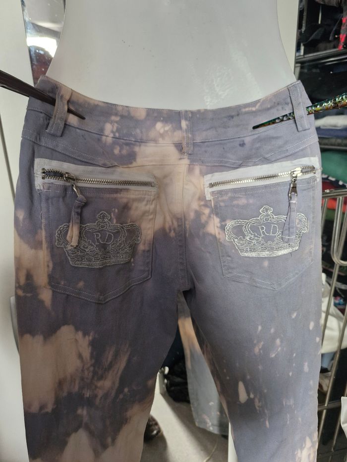 Joli jean Tie&Dye slim taille basse - photo numéro 9
