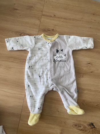 Pyjama velours 1 mois