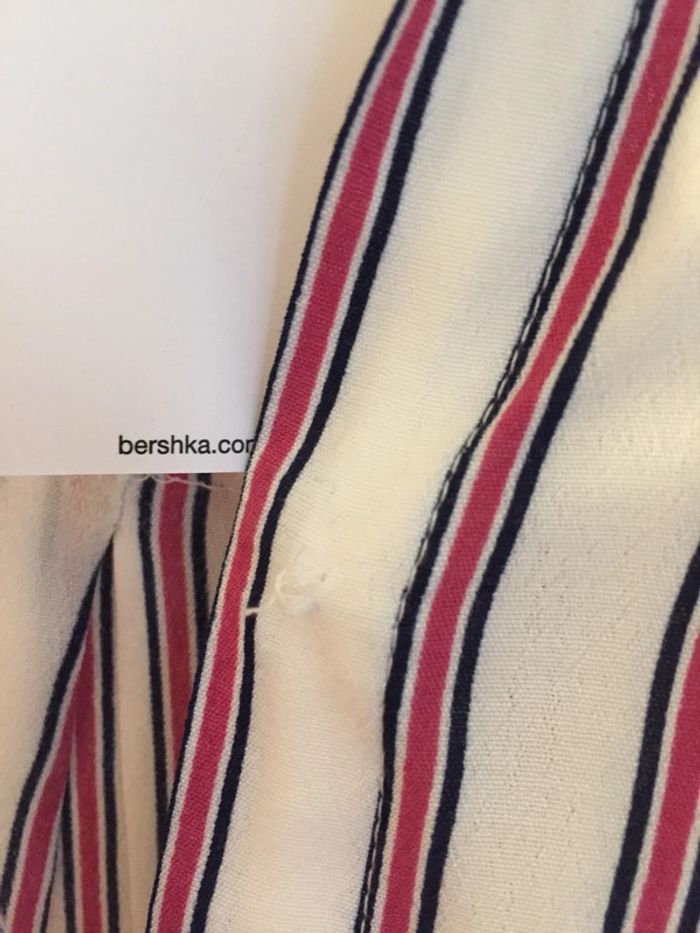 Chemise à rayures Bershka – Taille M - photo numéro 4