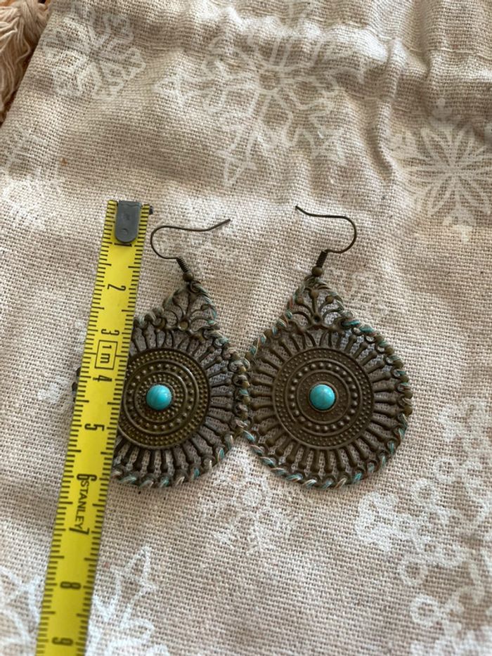 Grandes boucles d’oreilles bohème - photo numéro 2