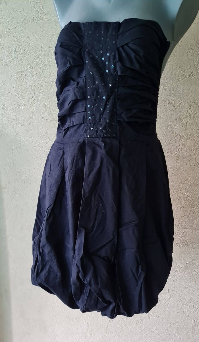 robe boule bustier noir femme taille 38 - photo numéro 8