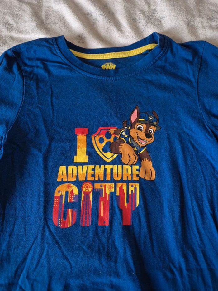 T shirt paw patrol 122/128cm=7/8ans - photo numéro 2