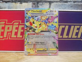 Carte Pokemon Pikachu EX Teracristal Étincelles Déferlantes