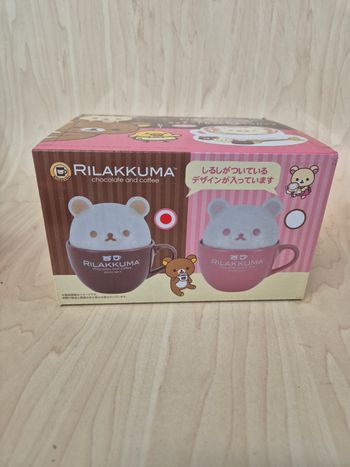 Tasse avec couvercle Rilakkuma "Chocolate & Coffee" : ver. Marron et blanche