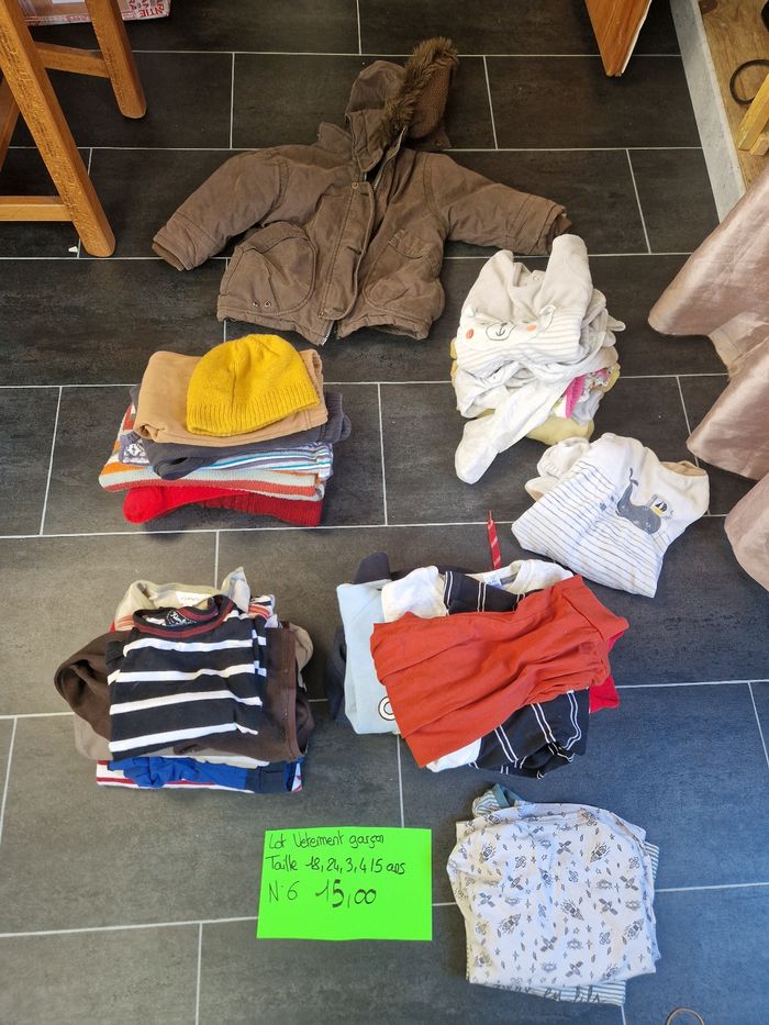 Lot vêtements toute taille garçon