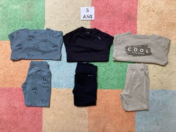 Lot 3 ensembles pulls + pantalons - Garçon 👦 - 5 ans - TBE