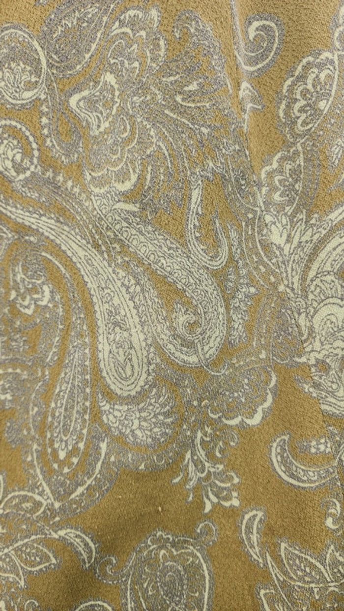 Superbe robe a motifs cachemire annees 70's - photo numéro 3