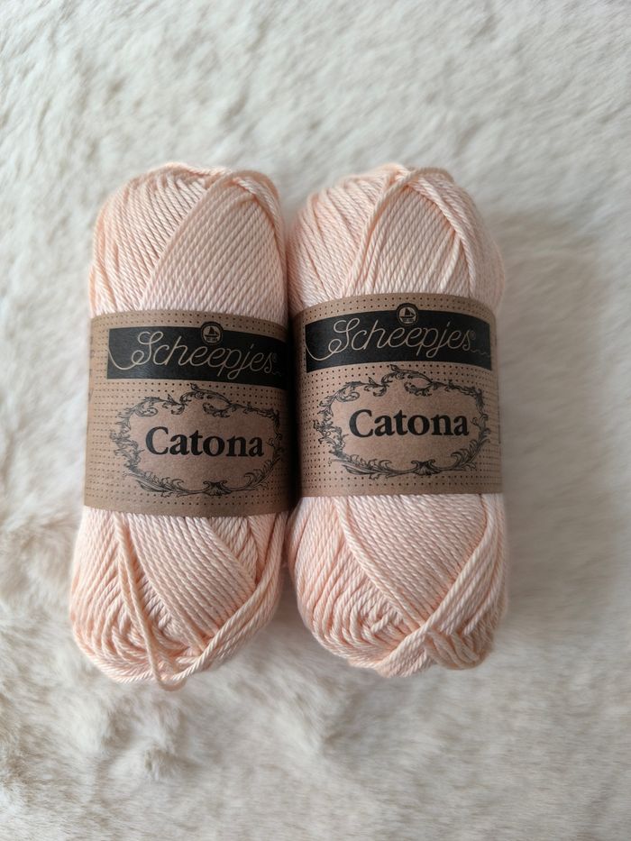 2 pelotes coton couleur peau nude