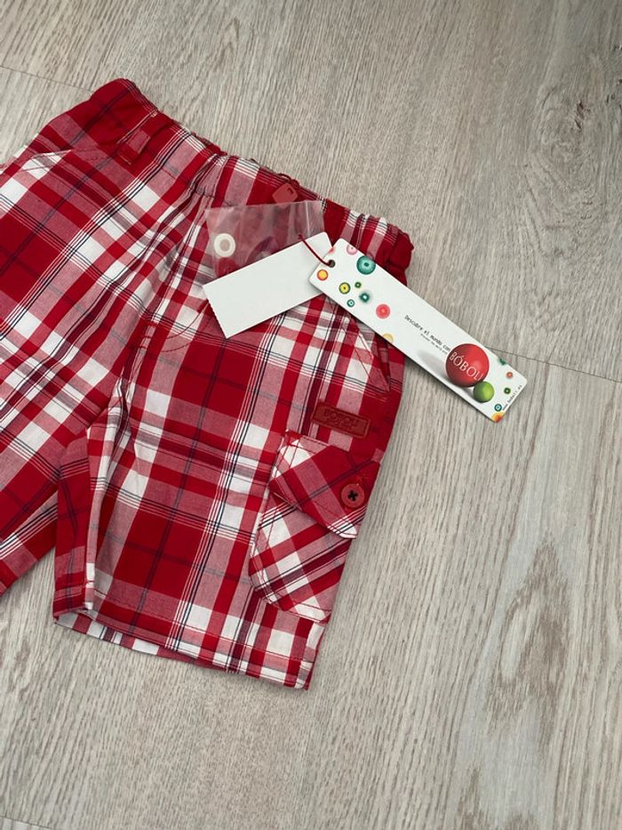 Short bermuda, marque Boboli, taille 6 mois, neuf - photo numéro 2