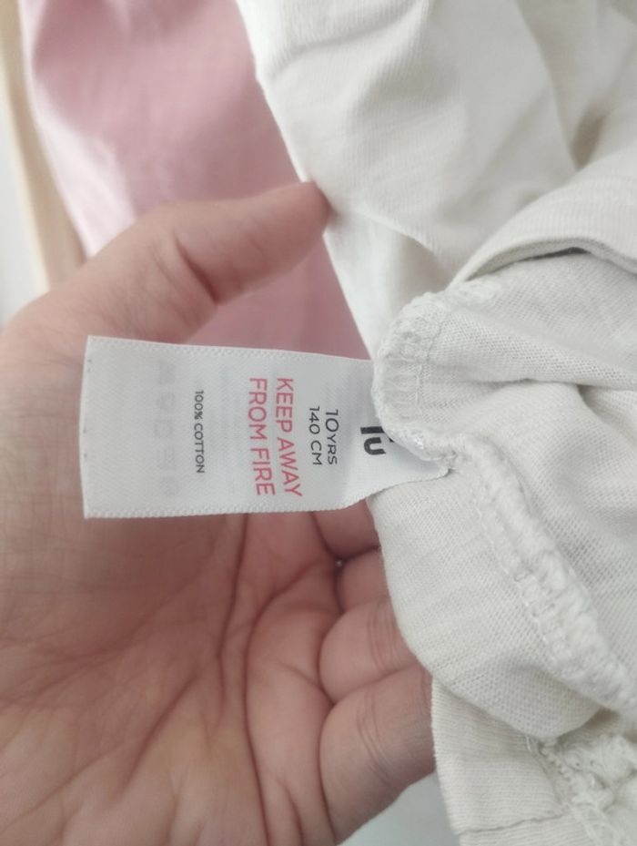 Lot t-shirts rose blanc TU blanc 10ans - photo numéro 7