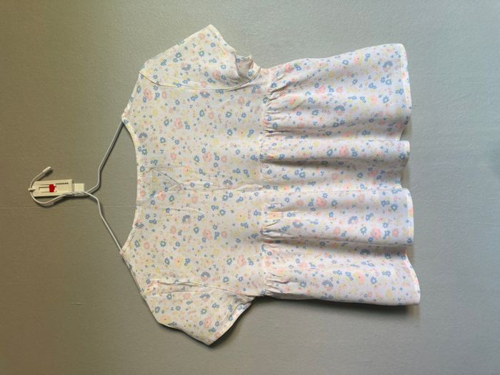 Blouse fleurs IKKS fille 10 ans XXS - photo numéro 4