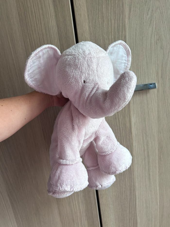 Peluche Ferdinand l'éléphant Rose (25 cm) Tartine et chocolat - photo numéro 4