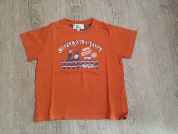 Tshirt orange Vertbaudet 4ans