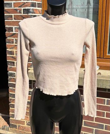 🤎 Haut col montant beige Stradivarius – Taille XS(34)