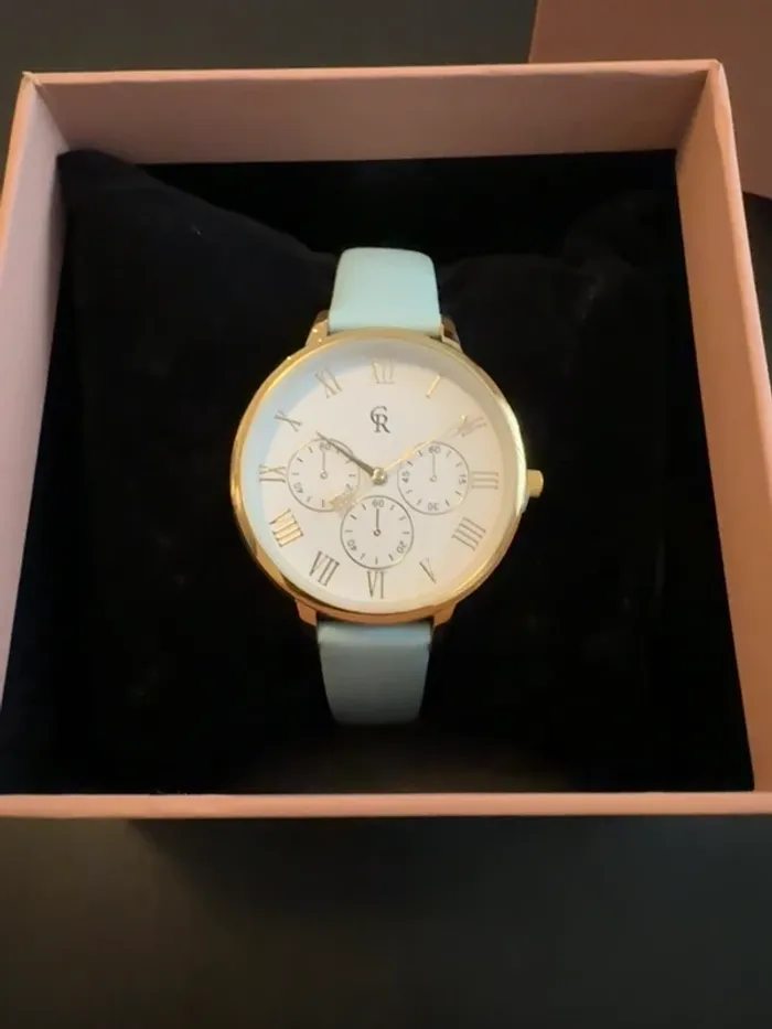 Montre Charlotte Raffaelli La Basic bleu léger neuve - photo numéro 3