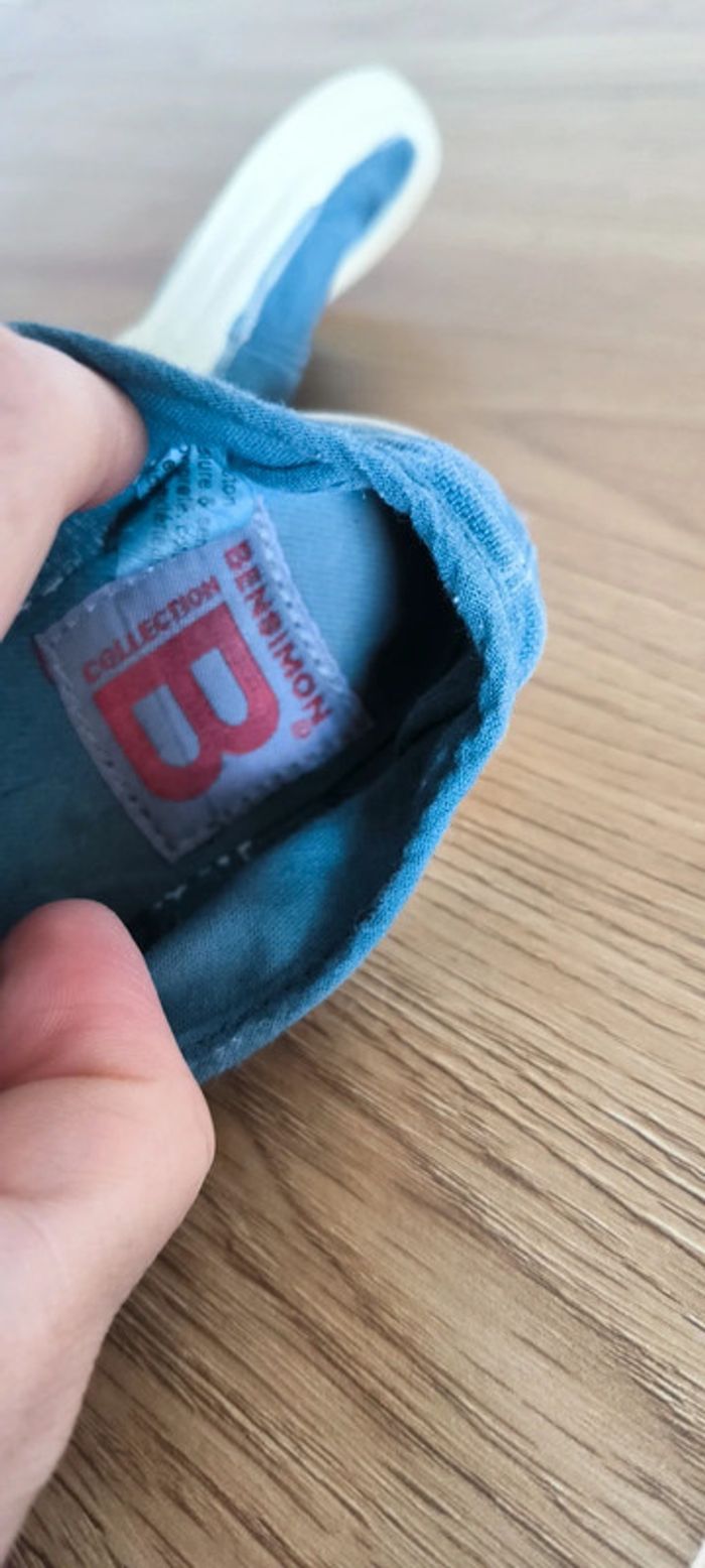 Tennis bleu sans lacets 25 très bon état fille où garçon - photo numéro 7