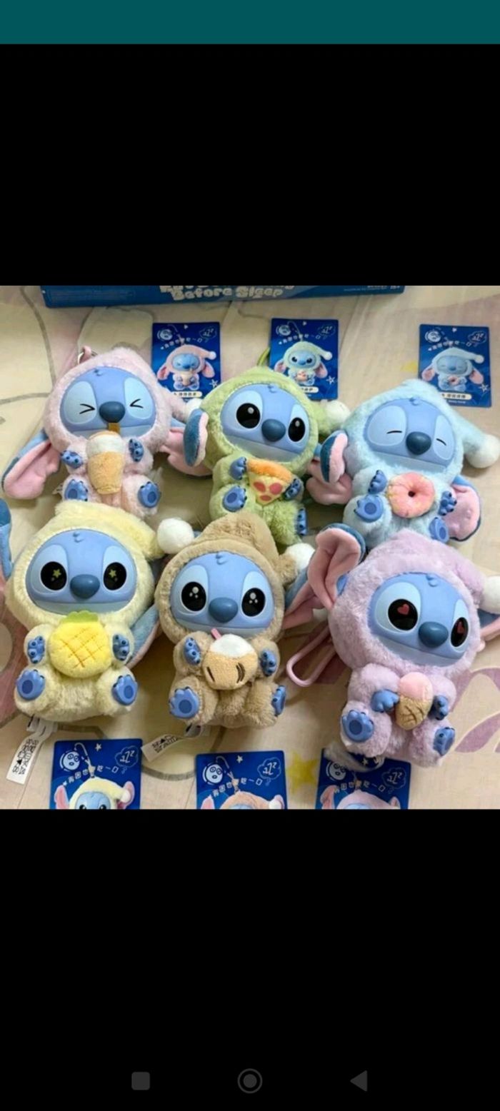 Peluche doudou porte-clé Labubu Stitch neuf - photo numéro 4