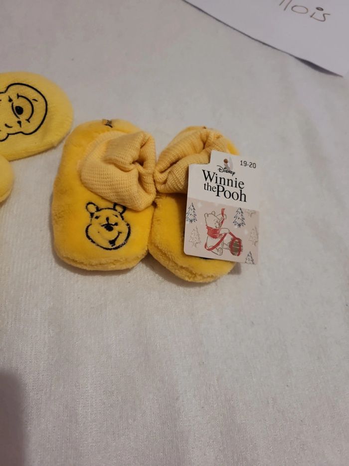 Ensemble bonnet chausson winnie 6/12 mois - photo numéro 2