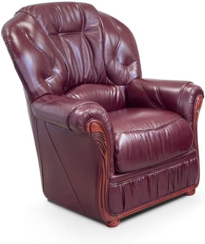Fauteuil cuir magenta - photo numéro 9