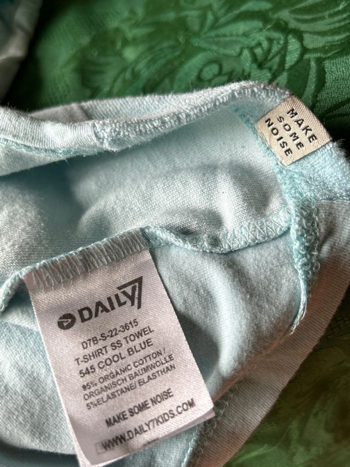 T-shirt bleu ciel 8 ans garçon Daily 7 - photo numéro 6