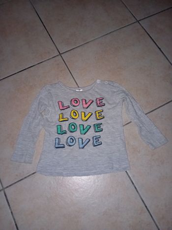 Manche longue 12 mois LOVE