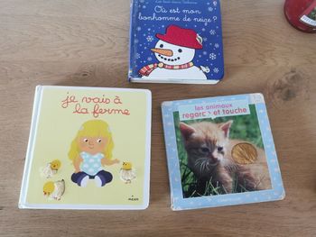 Lot de 3 livres à toucher pour bébé