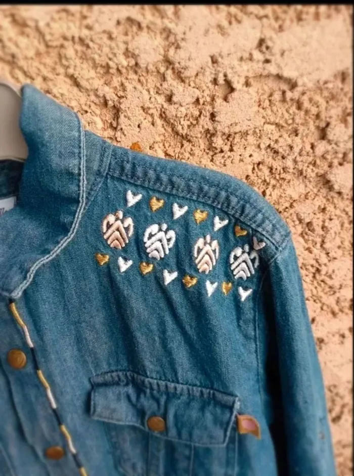Robe en jean Lili marelle 12 ans bon état - photo numéro 4