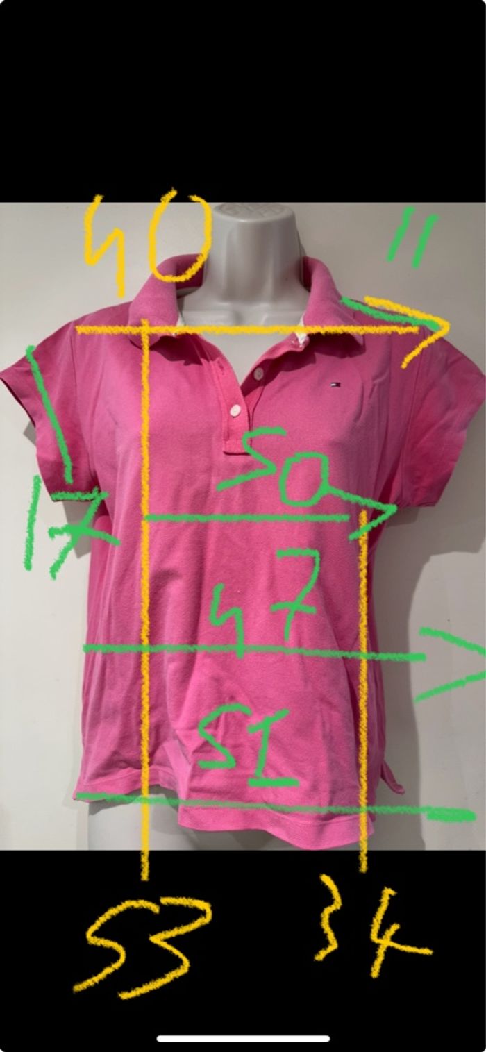 Polo Tommy, hilfiger Rose XL femme - photo numéro 6