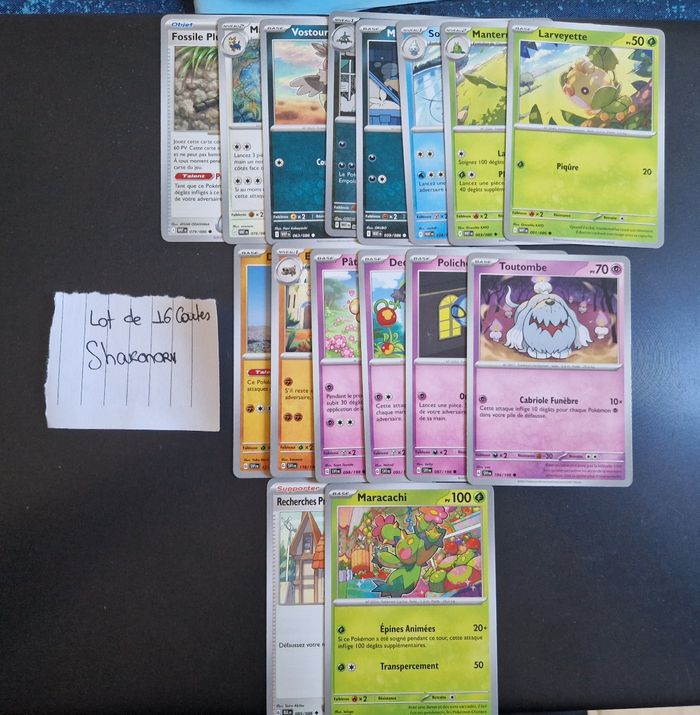 Lot de carte pokemon