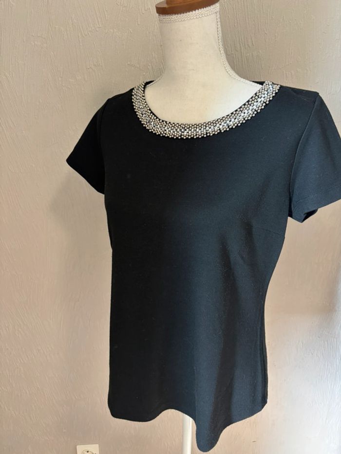 T shirt col strass - photo numéro 2