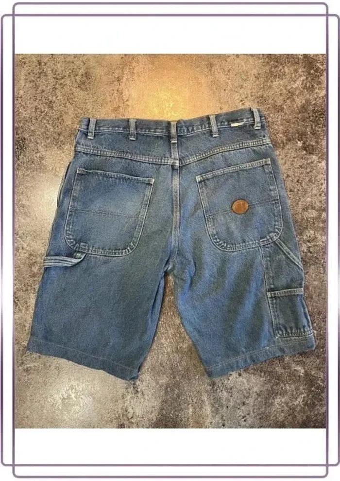 Short jean carpenter homme GK 36x34 Men short Pantaloncini carpentiere uomo Zimmermannsshorts Herren - photo numéro 2