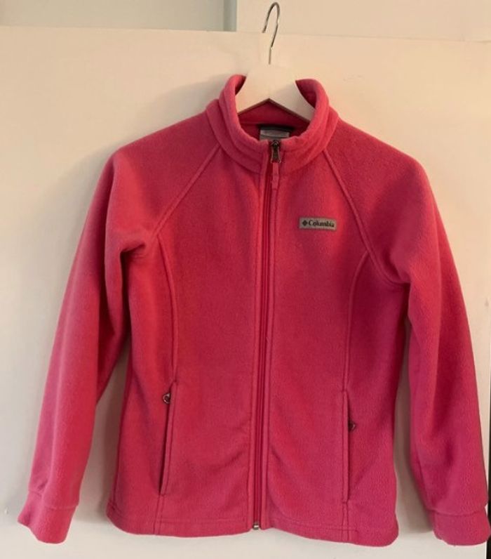 Polaire Fille  Columbia fuchsia – Taille M – Chaude & légère