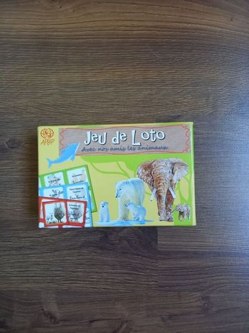 Loto des animaux, jeu de voyage.