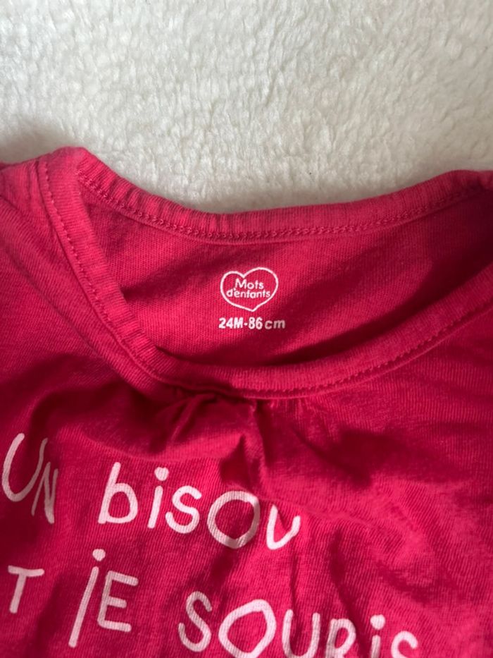 Ensemble fille ~ mots d’enfants ~ 24 mois - photo numéro 2