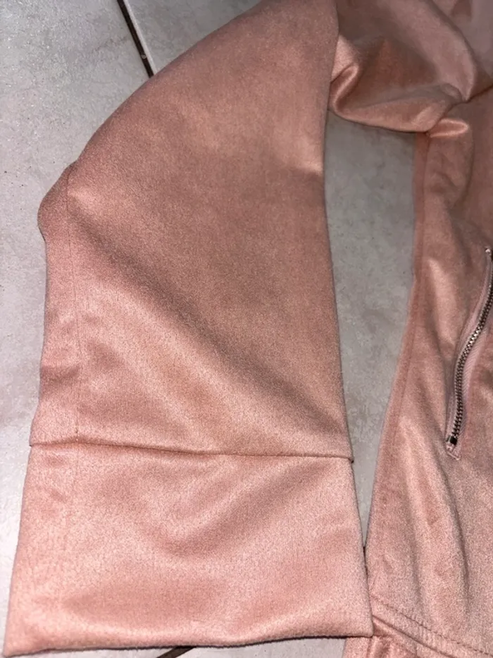 Veste perfercto légère rose pale - photo numéro 3