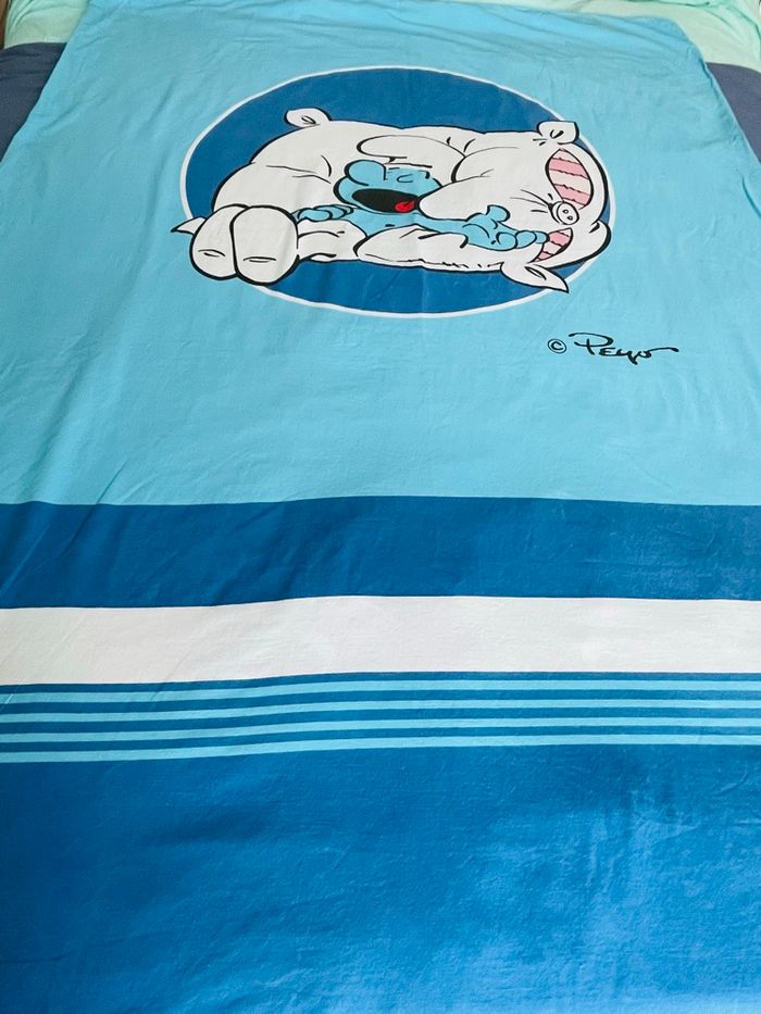 Housse de couette les schtroumpfs - photo numéro 3