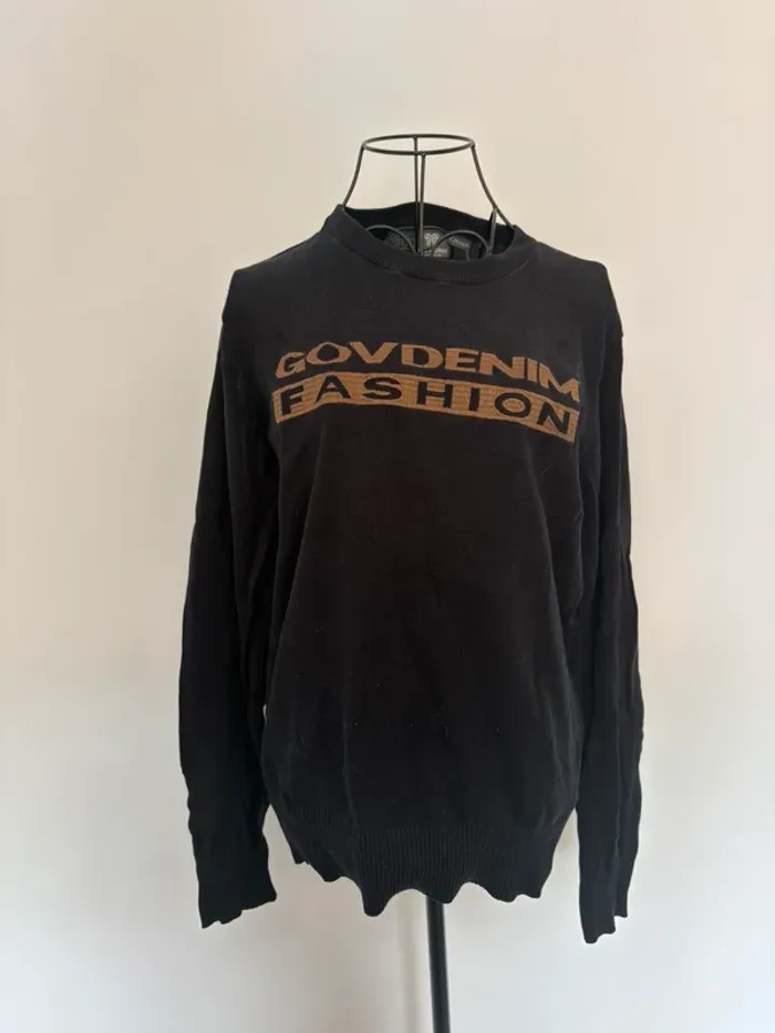 Pull gov denim- Taille L