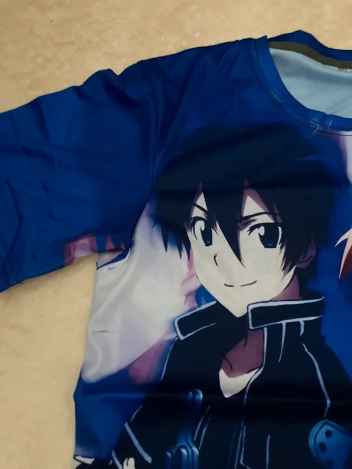 T-shirt manga Sword Art Online – Kirito & Asuna – Taille L - photo numéro 4