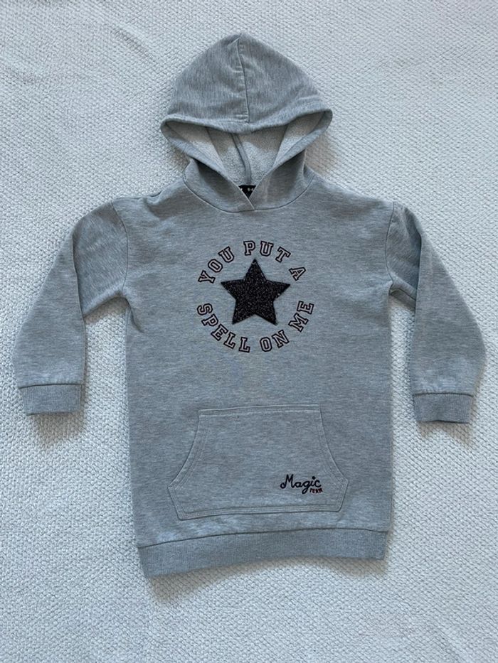 Robe pull grise fille Tex 5-6 ans