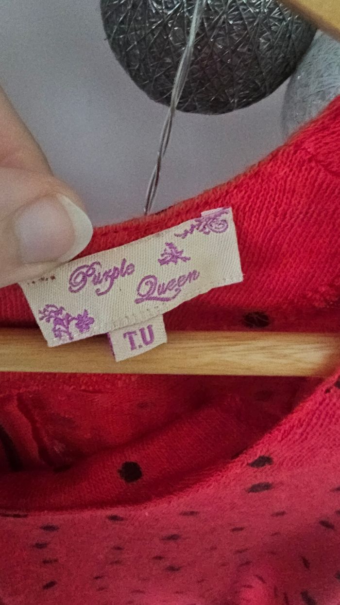 Débardeur long taille unique 38/40 M/L pommes - photo numéro 2