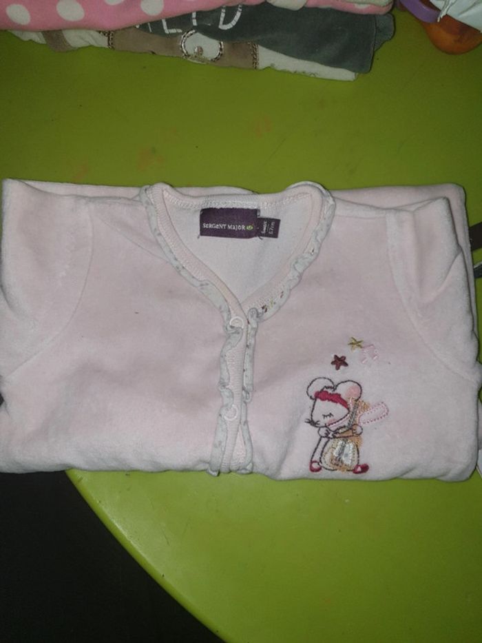 Pyjama rose 6 mois sergent major - photo numéro 2