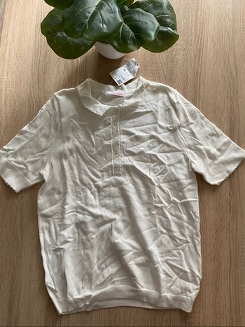 Polo blanc camaïeu