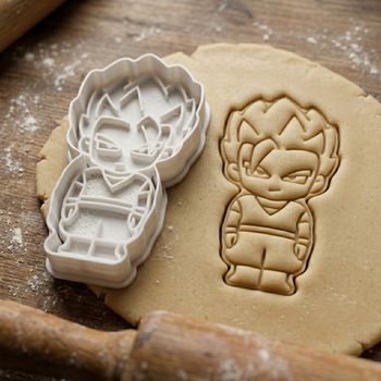 Emporte-pièce Gohan Super Saiyan - Découpoir Biscuit et Pâte à Sucre style Dragon Ball Z