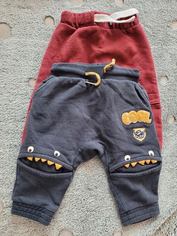 Lot de 2 bas de joggings 6 mois
