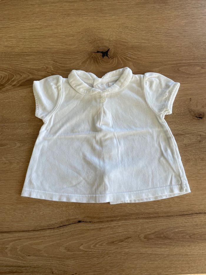 Tshirt blanc Bout’chou taille 3 mois