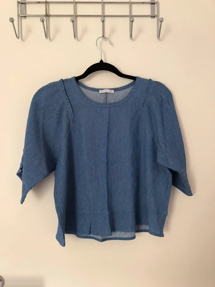 Huat court bleu effet Denis Zara taille M