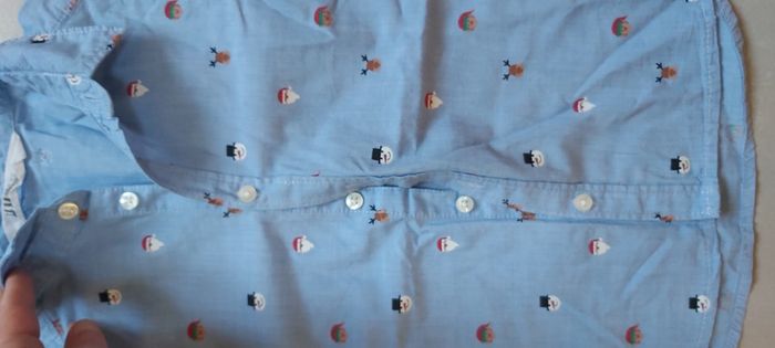 Chemise manche longue motif Noël 110 - photo numéro 4