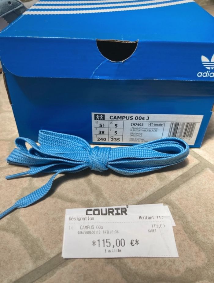 Adidas campus bleu clair - photo numéro 7
