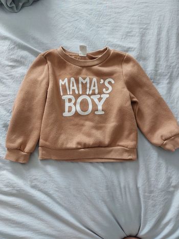 Sweat "Mama's Boy" Shein 9-12 mois